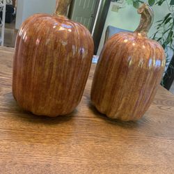 Two pumpkins
