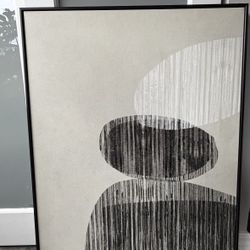 Abstract Grey Painting