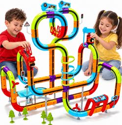 New 138PCS 3D Anti-Gravity Electric Train Race Track Set