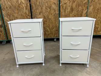 2 WLIVE Small Dresser Nightstands for Bedroom