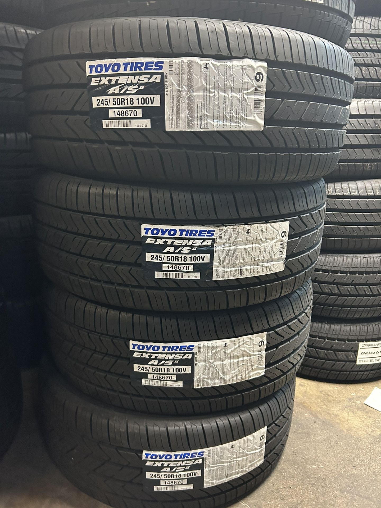 TOYO EXTENSA A/Sll 245/50R18 Price$170 Each