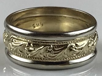 Oró Solido 14k lindo Anillo