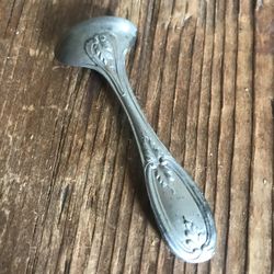 Antique 1947 Mid century silver egg spoon 2.75"