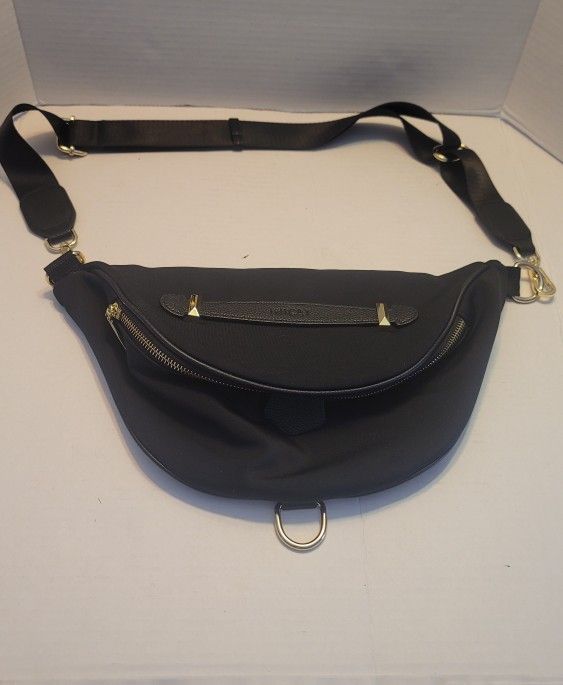Inincat Large Black Fanny Packs Crossbody
Bag