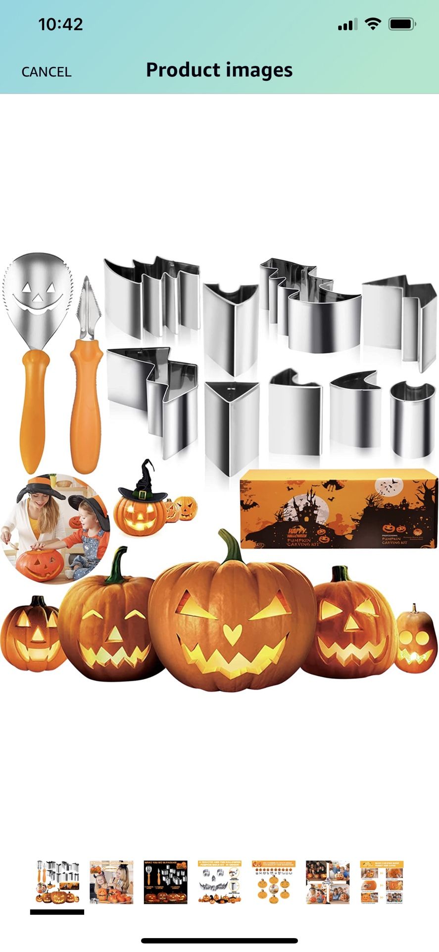 Pumpkin-Carving-Kit,Halloween-Decorations-Pumpkin-Carving-Tools with Stencils for Kids Adults Family DIY,11PCS Heavy Duty Stainless Steel Pumpkin Carv