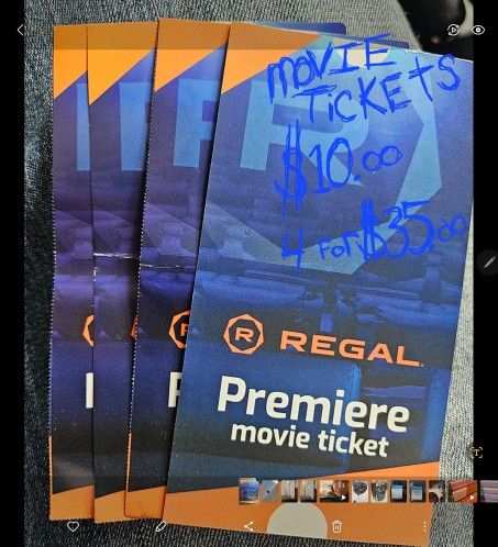 Regal Movie Tickets $10