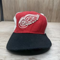 Vintage Red Wings New Era Wool Blend Hat SnapBack