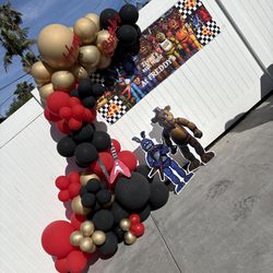 Balloon garland and Banner