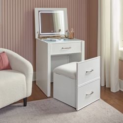 Odessa Lift-Top Vanity with LED Lighted Mirror