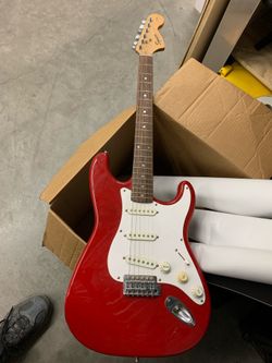 Used Squier Strat electric guitar