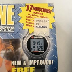 Cardio Zone Wireless Heart Monitor Fat Burning System