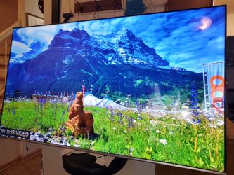 80" Toshiba Amazon fire smart tv 4k new version come with original Alexa voice remote.  Excellent quality pics no scratch.  Has no legs it was mounted
