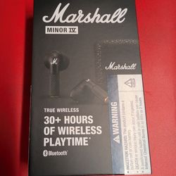 🎸 Brand New Marshall Minor IV Wireless Earbuds – Rock Out in Style! 🎸
