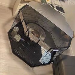 Dog Playpen with Mesh Window