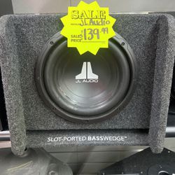Single 8” JL AUDIO speaker In Carpet Box