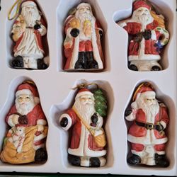 New Vintage Santa Ornaments
