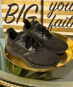 Adidas Duramo 9 Triple Black - Size 12 Mens