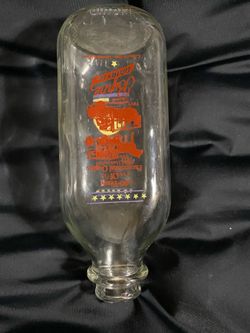 Old Fashioned Glass Milk Jug