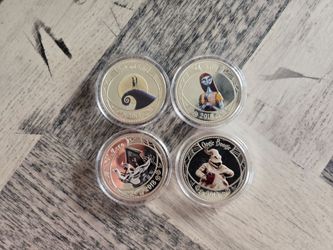 Nightmare Before Christmas 2018 Collector Coin Set of 4