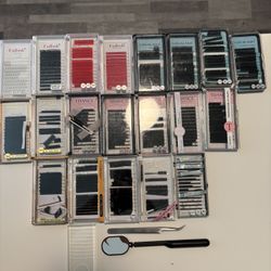 Lash Extensions Comes W/ Lash Mirror, Eyelash Stand, Tweezers 