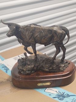 Bronze Western Statue  antique vintage decor