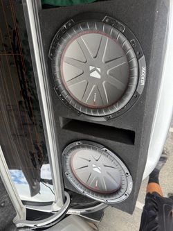 Kicker CompR Dual Subwoofer Box Setup