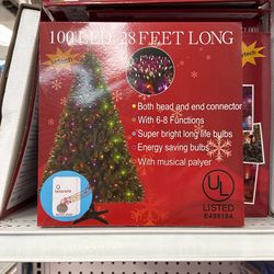 100 LED Lights 28 Ft Long 