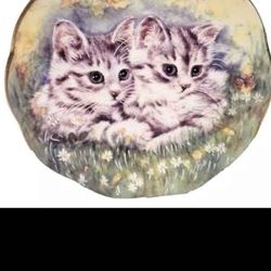Playful Kittens With Butterflies Collector Plate Bone China Staffordshire England