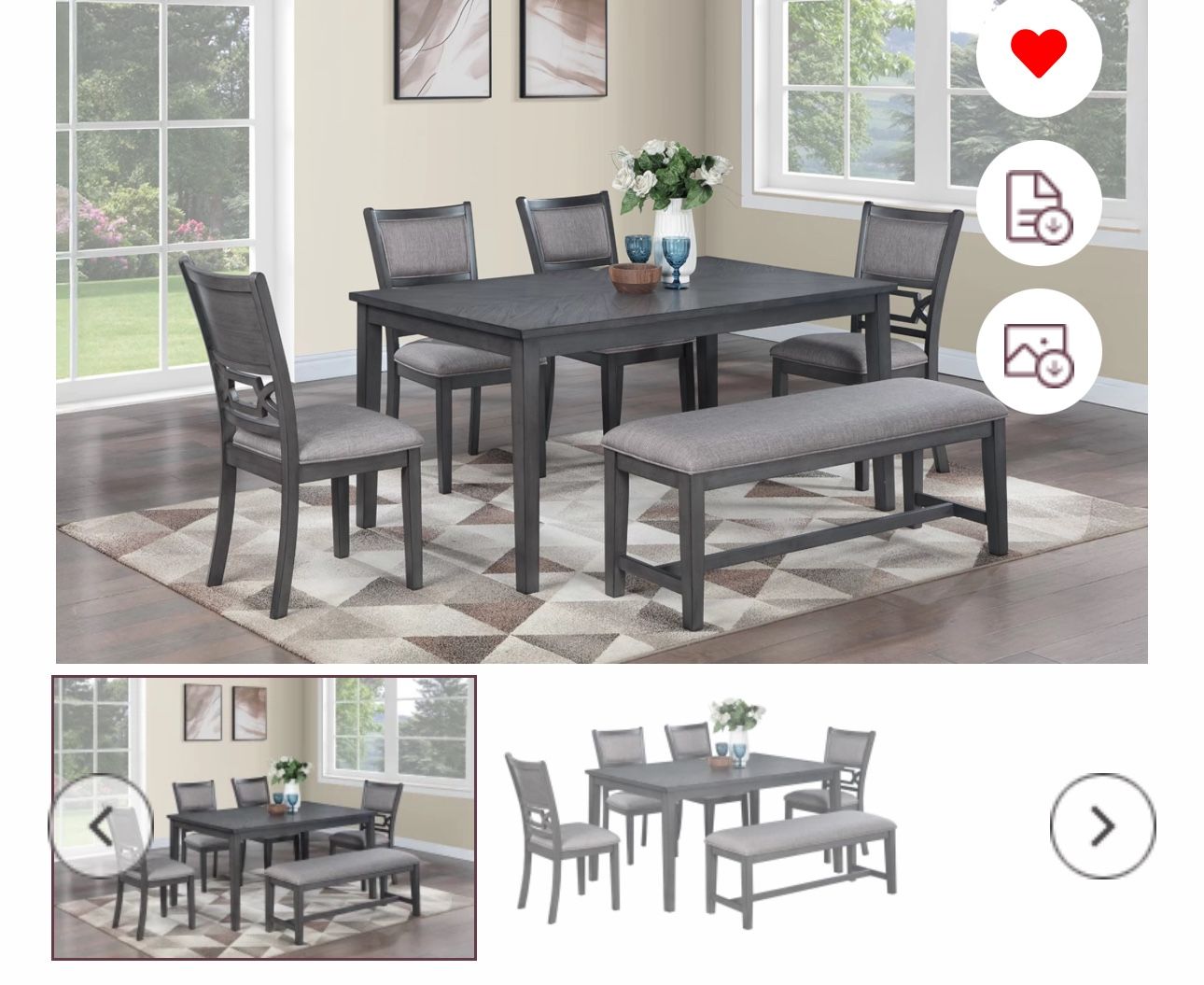 $375 Dinning Set In Different Style 