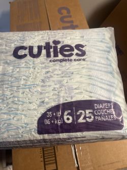 Cuties Diapers - Size 6