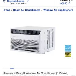 Aire Acondicionado Hisense 10000btu New 450sq Ft