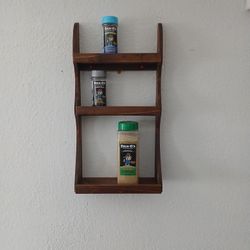 Wooden Spice Rack Hand Made 