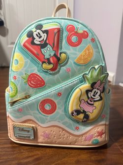 Loungefly Mickey & Minney Beach Fun Mini Backpack