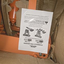 Hydraulic Pipe Bender 12 Ton