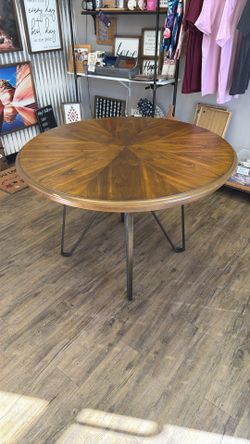 Round Wooden Table