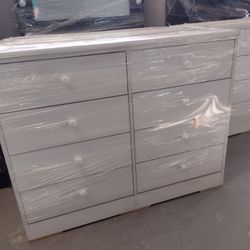 White Dresser 8 Drawer