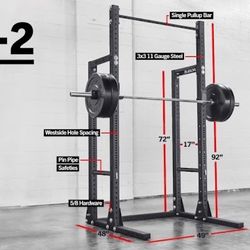 Rogue Monster Lite Half Rack And Bench