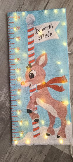 New 24" Rudolph the Red-Nosed Reindeer Outdoor Snow Gauge