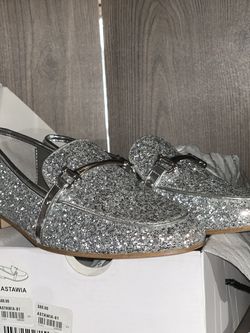 Silver glitter Aldo loafers