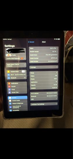 iPad 5th generation