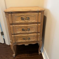 French Provincial Three Drawer Chest 