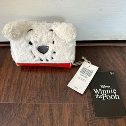 Loungefly Disney Winnie The Pooh Snowman Plush Cosplay Holiday Zip Wallet NEW