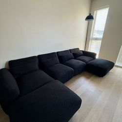 Black Modern Sectional 