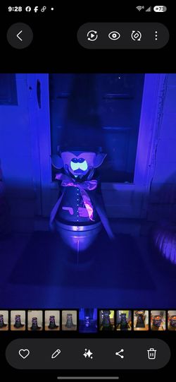 Hand painted Dracula STATEMENT Halloween Candy Holder