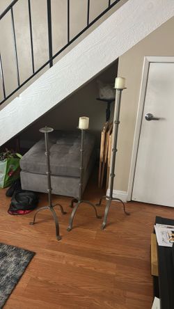 Candelabras (2) 3’ & (1) 4’