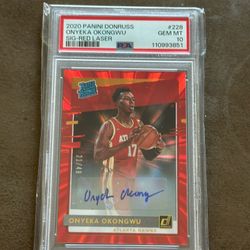Signature Rated Rookies Red Lazer Onyeka Okongwu Psa 10  21/49