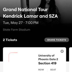 Kendrick Tickets 