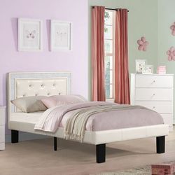 Brand New White Twin Size Bed Frame