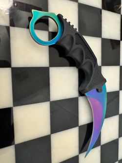 Rainbow hawk bill knife