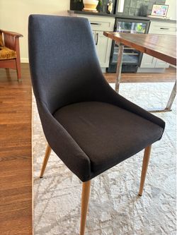 Black Cloth Dining Chairs